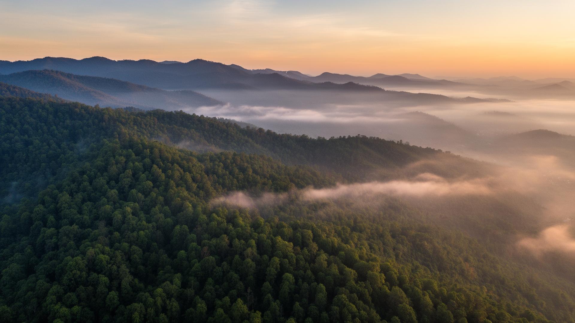 The hills at first light